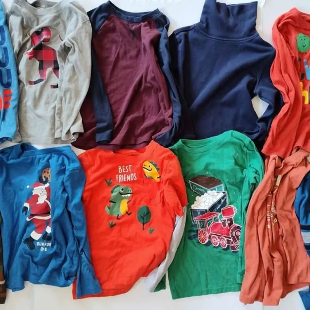Lot of 11 Boys Long Sleeve Shirts Children's Place, Old Navy, Wonder Nation 5T